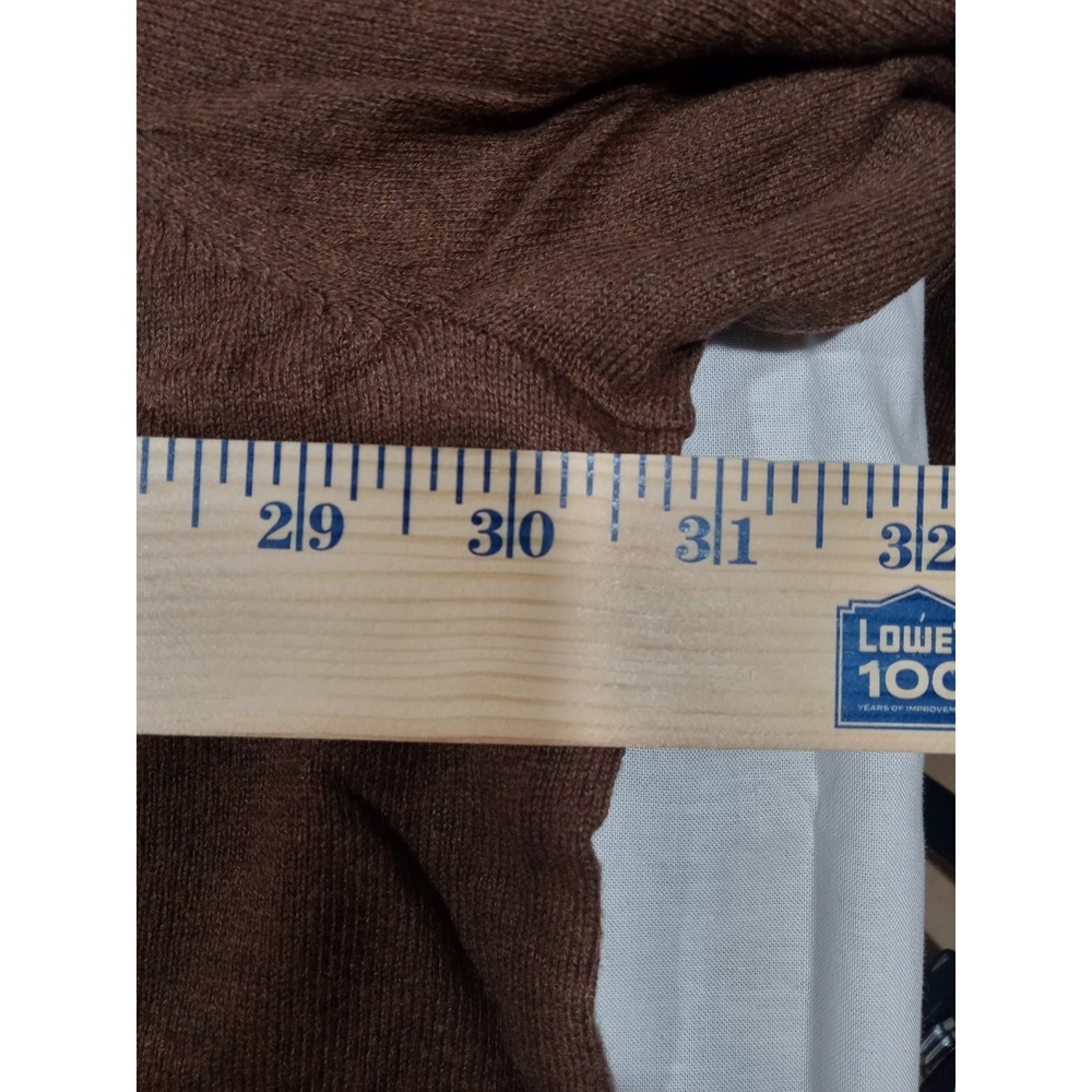 St John's Bay  Supersoft  Cardigan Sweater Mens V-neck Brown 4XLT - Picture 5 of 5